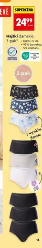 Biedronka Majtki damskie 3 pak oferta