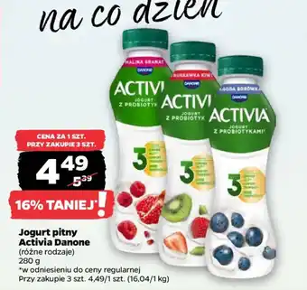 Netto Jogurt pitny Activia Danone oferta