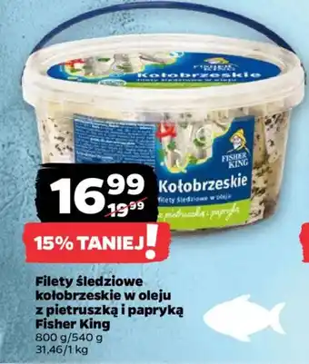 Filety śledziowe kołobrzeskie w oleju z pietruszką i papryką