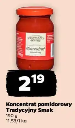 Netto Koncentrat pomidorowy Tradycyjny Smak oferta