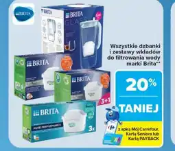 Carrefour Dzbanki i zestawy wkładów do filtrowania wody Brita oferta