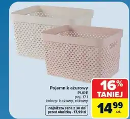 Carrefour Pojemnik ażurowy PURE oferta