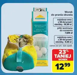 Carrefour Worek do prania obuwia / Piłki wełniane do suszenia Rozenbal oferta