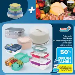 Carrefour Pojemniki plastikowe do przechowywania żywności oferta