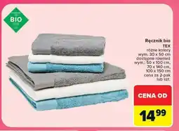 Carrefour Ręcznik bio TEX oferta