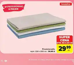 Carrefour Prześcieradło bawełniane oferta