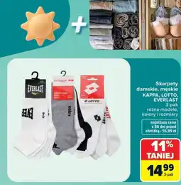 Carrefour Skarpety damskie, męskie KAPPA, LOTTO, EVERLAST 3-pak oferta