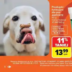 Carrefour Przekąski funkcyjne dla psa ANIFORTE oferta
