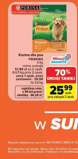 Carrefour Karma dla psa FRISKIES oferta