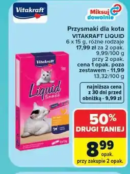 Carrefour Przysmaki dla kota Vitakraft Liquid oferta