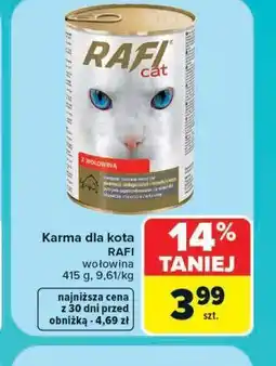 Carrefour Karma dla kota RAFI wołowina oferta