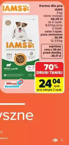 Carrefour Karma dla psa IAMS oferta