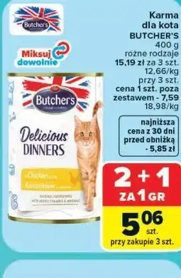 Carrefour Karma dla kota BUTCHER'S oferta