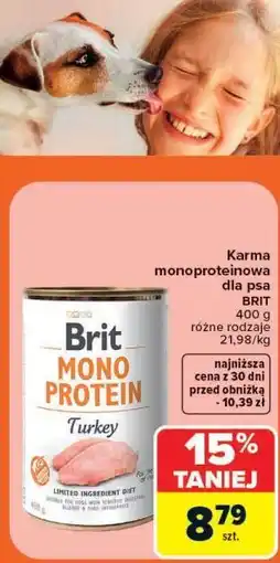 Carrefour Karma monoproteinowa dla psa Brit Mono Protein oferta