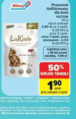Carrefour Przysmak liofilizowany dla kota Hilton Łakocie oferta