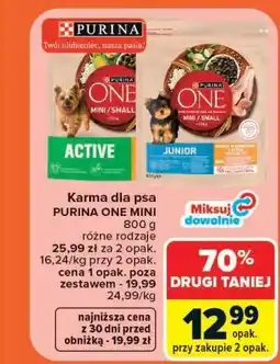 Carrefour Karma dla psa PURINA ONE MINI oferta