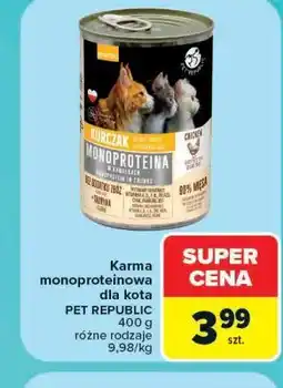 Carrefour Karma monoproteinowa dla kota PET REPUBLIC oferta