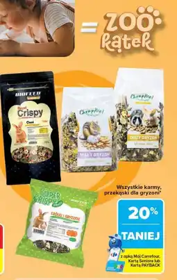 Carrefour Wszystkie karmy, przekąski dla gryzoni oferta