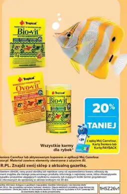 Carrefour Wszystkie karmy dla rybek oferta