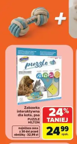 Carrefour Zabawka interaktywna dla kota, psa PUZZLE HILTON oferta