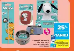 Carrefour Zabawki, akcesoria dla psa, kota SNOOPY, GARFIELD oferta