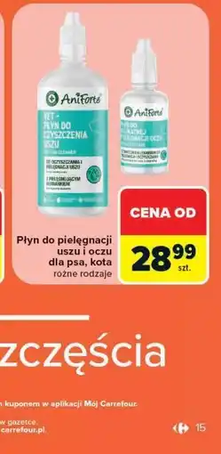 Carrefour Płyn do pielęgnacji uszu i oczu dla psa, kota oferta