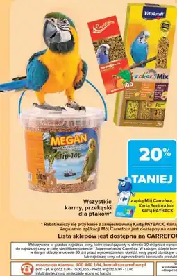 Carrefour Wszystkie karmy, przekąski dla ptaków oferta