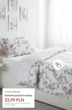 Sinsay Komplet pościeli w kwiaty oferta
