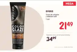 Rossmann Toner do włosów Syoss Color Glaze oferta