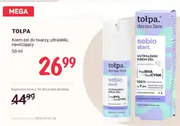 Rossmann Krem-żel do twarzy Tołpa Dermo Face Sebio Start ultralekki nawilżający oferta