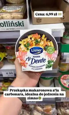 Dino Przekąska makaronowa Lisner Al Dente a'la carbonara oferta