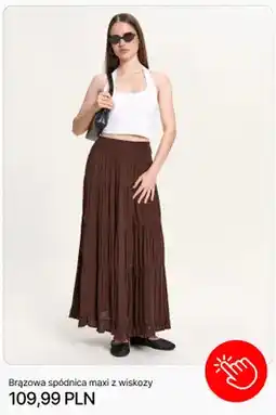 Cropp Spódnica maxi Cropp brązowa z wiskozy oferta