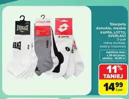 Carrefour Skarpety damskie męskie Everlast 3-pak oferta