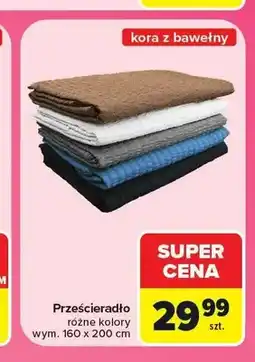 Carrefour Prześcieradło z kory bawełnianej oferta