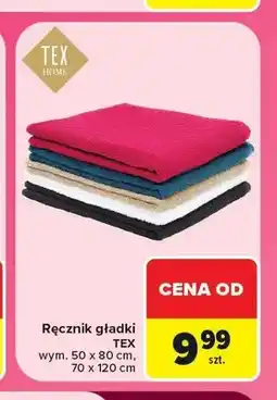 Carrefour Ręcznik gładki TEX oferta