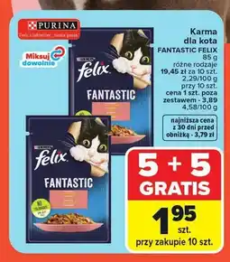 Carrefour Karma dla kota Felix Fantastic z kurczakiem oferta