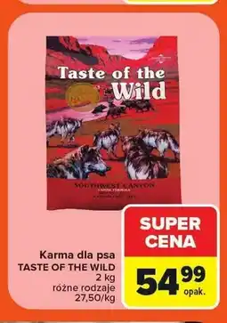 Carrefour Karma dla psa Taste of the Wild Southwest Canyon oferta