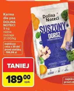Carrefour Karma dla psa Dolina Noteci Premium Suszony Dorsz oferta