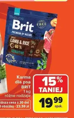 Carrefour Karma dla psa Brit Premium by Nature Lamb & Rice oferta