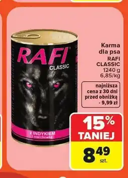 Carrefour Karma dla psa Rafi Classic z indykiem i marchewką oferta