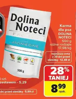 Carrefour Karma dla psa Dolina Noteci Premium jagnięcina oferta