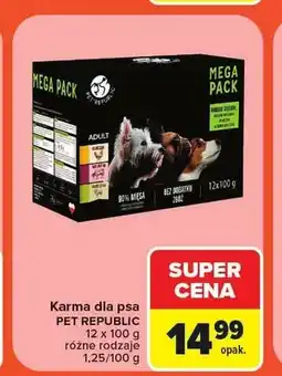 Carrefour Karma dla psa Pet Republic z wołowiną 12-pak oferta