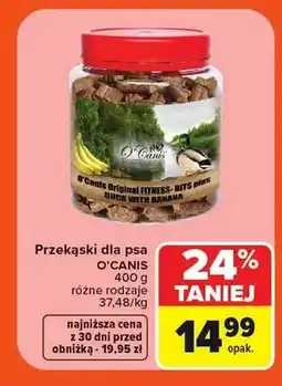 Carrefour Przekąski dla psa O'Canis Duck with Banana oferta