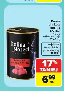 Carrefour Karma dla kota Dolina Noteci Premium bogata w cielęcinę oferta