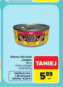 Carrefour Karma dla kota Josera wołowina oferta