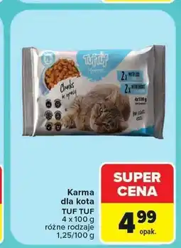 Carrefour Karma dla kota Tuf Tuf 4-pak oferta