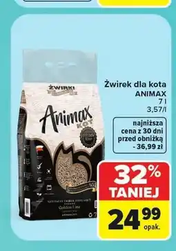 Carrefour Żwirek dla kota Animax Golden Line oferta