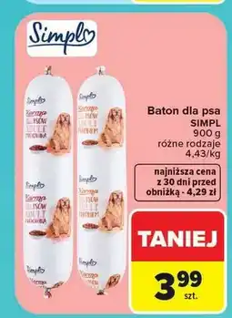 Carrefour Baton dla psa Simpl z drobiem oferta