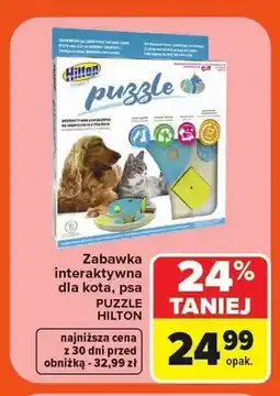 Carrefour Zabawka interaktywna dla psa i kota Puzzle Hilton oferta