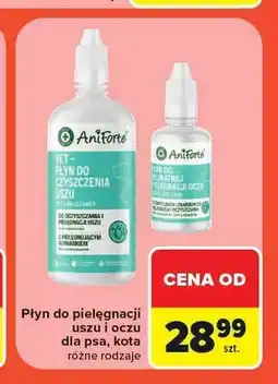 Carrefour Płyn do pielęgnacji oczu dla psa i kota AniForte oferta